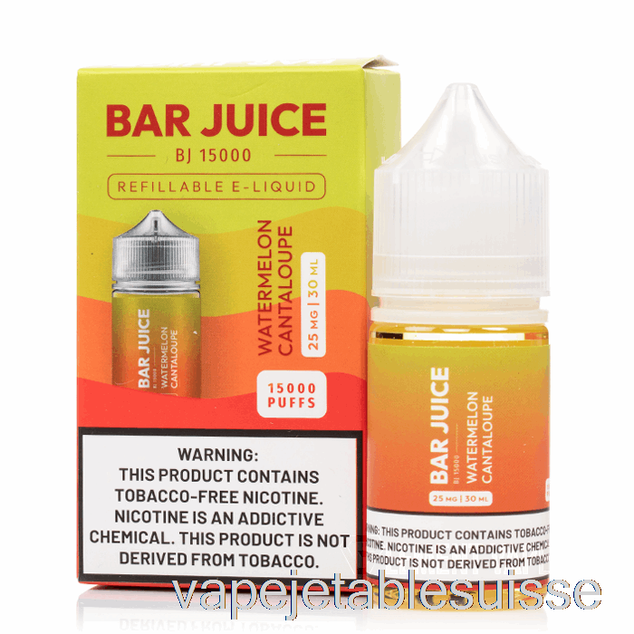 Vape Suisse Pastèque Cantaloup - Jus De Barre - 30ml 25mg